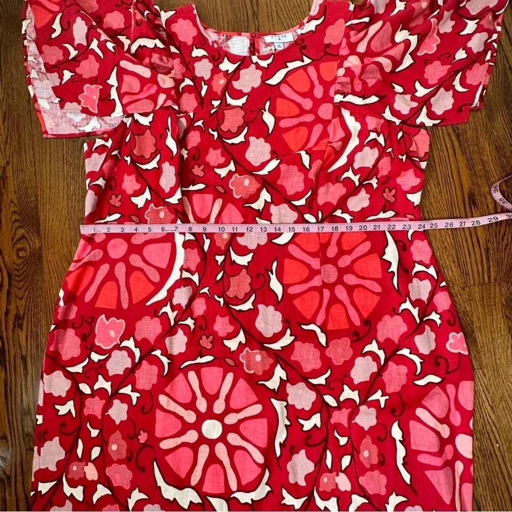 RHODE Long Floral Dress Sz 24 NWT - Picture 6 of 8